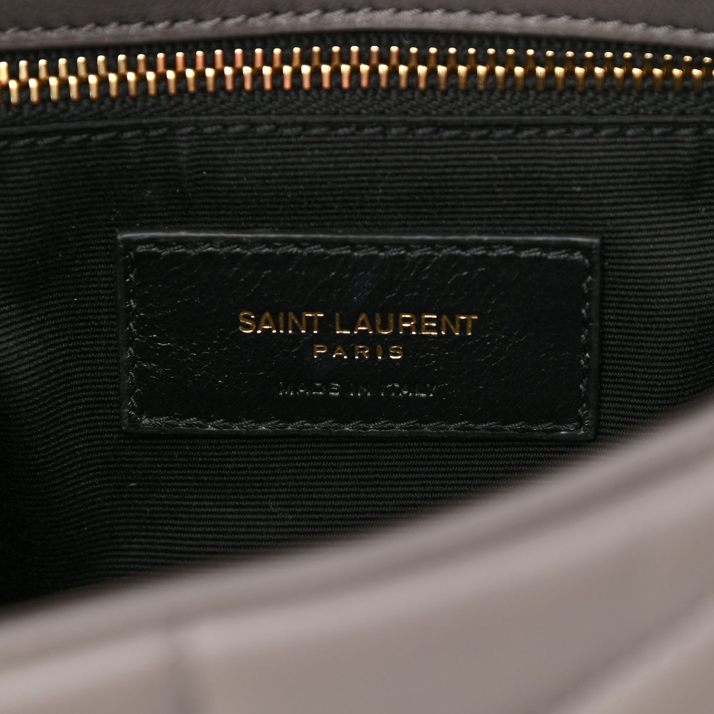 Lambskin Quilted Toy Loulou Puffer Monogram Chain Satchel Fog
