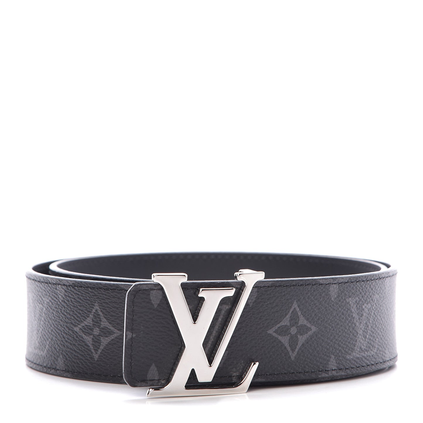 Monogram Eclipse Taigarama 40mm LV Initiales Reversible Belt 80 32 Black