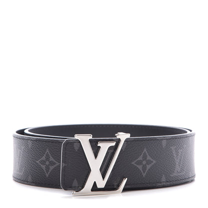 Louis Vuitton Monogram Eclipse Taigarama 40mm LV Initiales Reversible Belt 80 32 Black 1 of 7