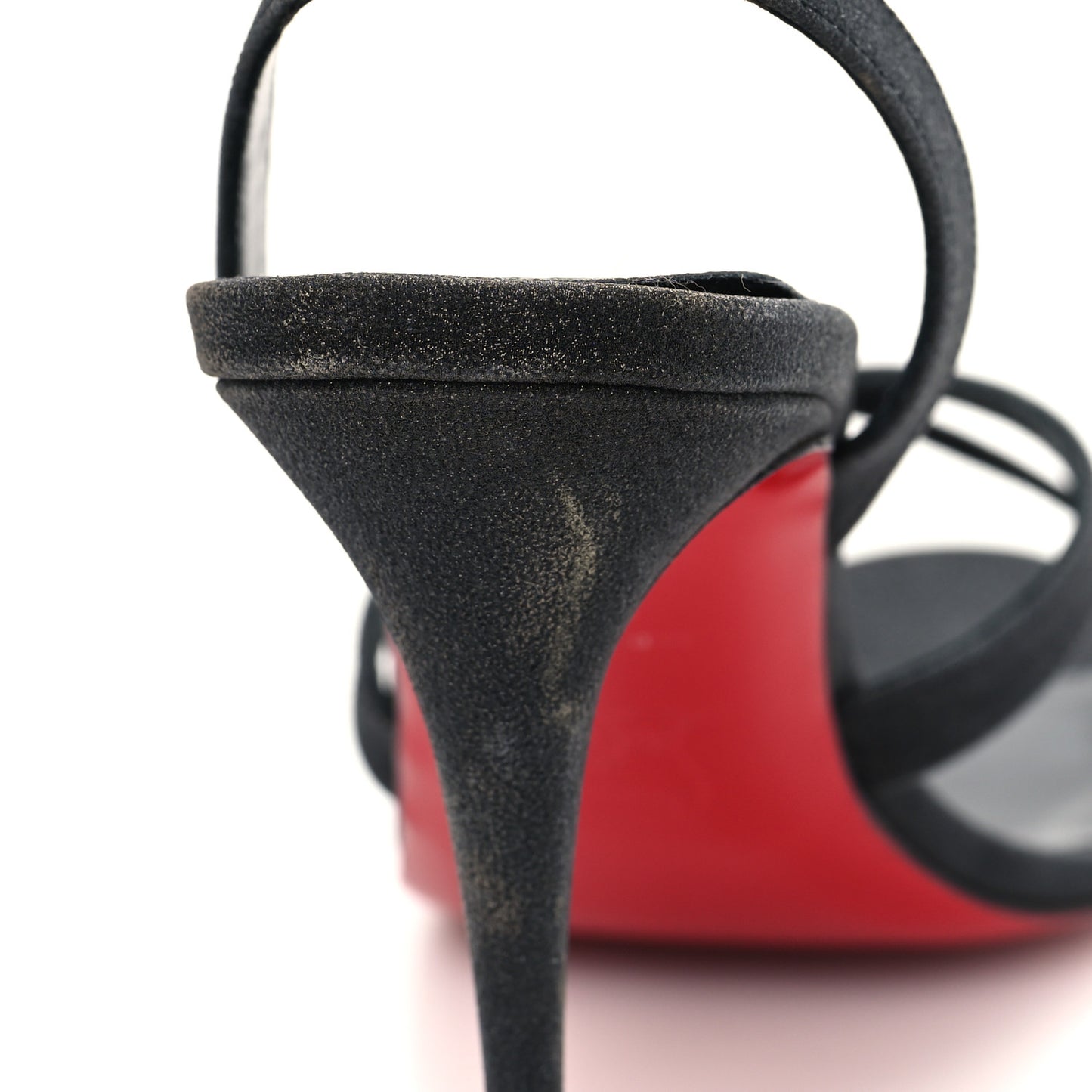 Glitter Calfskin Emilie 100 Slingback Sandals 39 Black