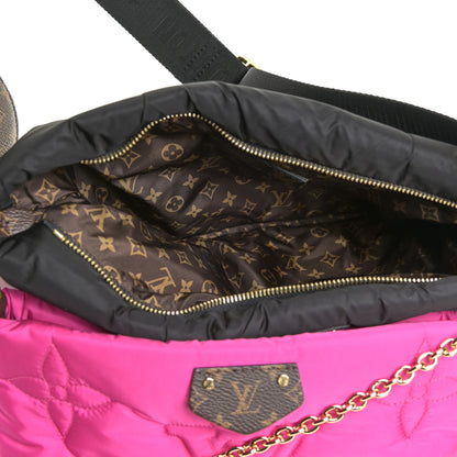 Louis Vuitton Econyl Monogram Pillow Maxi Multi Pochette Accessories Black Fuchsia 6 of 13