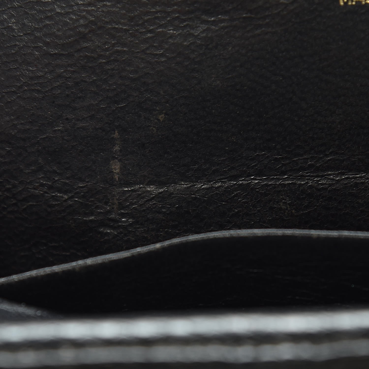 Chanel Suede Lizard Frame Clutch Black 10 of 16