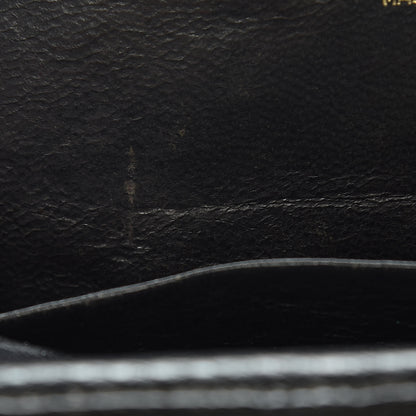 Chanel Suede Lizard Frame Clutch Black 10 of 16