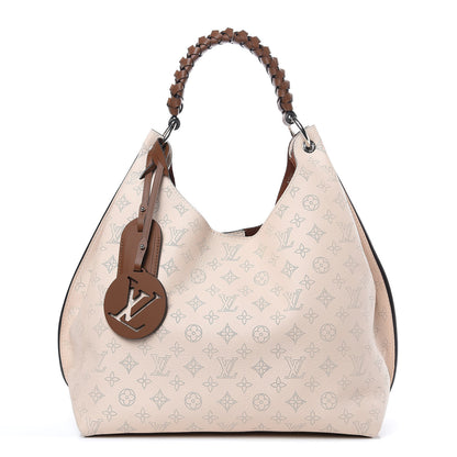 Louis Vuitton Mahina Carmel Hobo Creme 1 of 10