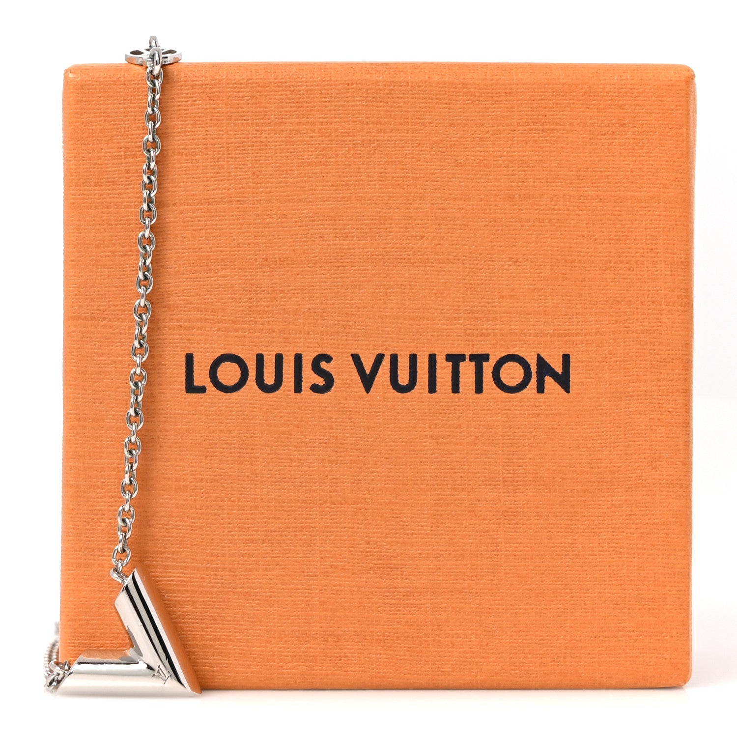 Louis Vuitton Metal Essential V Supple Necklace Silver 5 of 5