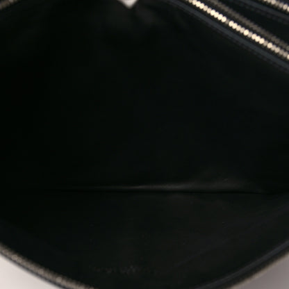 Bottega Veneta Nappa Intrecciato Triple Zip Messenger Bag Black 7 of 11