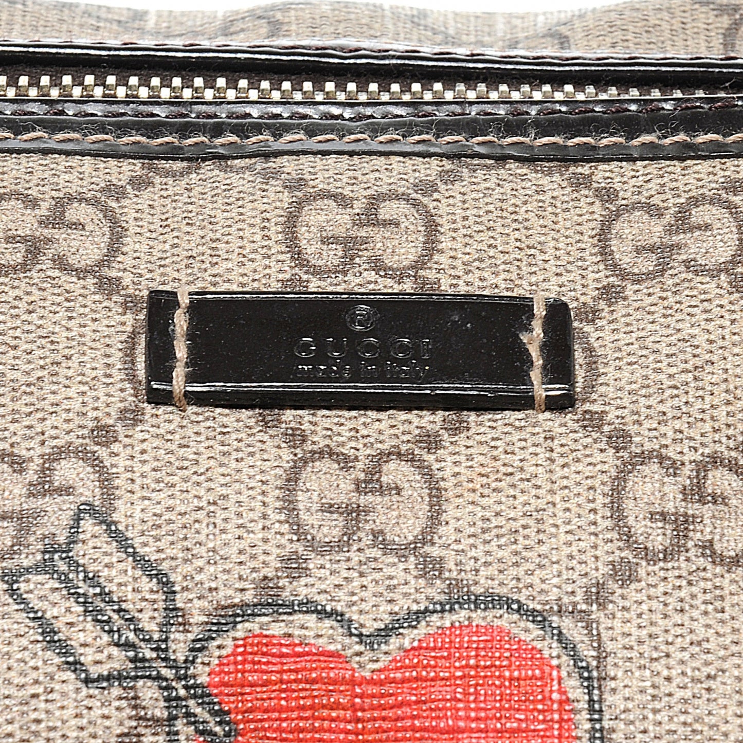 GG Plus Monogram Tattoo Heart Medium Joy Boston Dark Brown