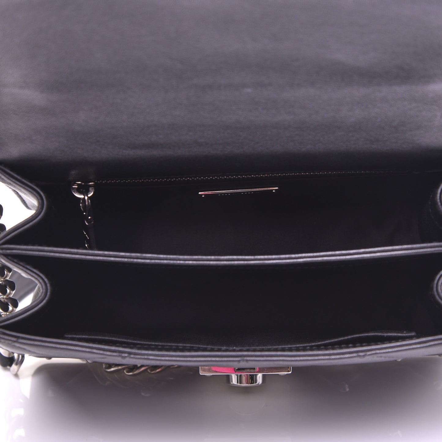 Pattina Nappa Crystal Studded Borchie Flap Bag Black