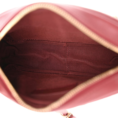 Chanel Lambskin Quilted Small Buckle Camera Case Bag Burgundy 5 of 10