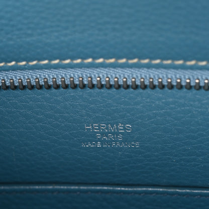 Hermes Taurillon Clemence Sac Good News PM Blue Jean 5 of 9