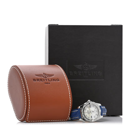 Breitling Stainless Steel Lizard Diamond Bezel Mother of Pearl 36mm Galactic Automatic Watch A37330 5 of 5