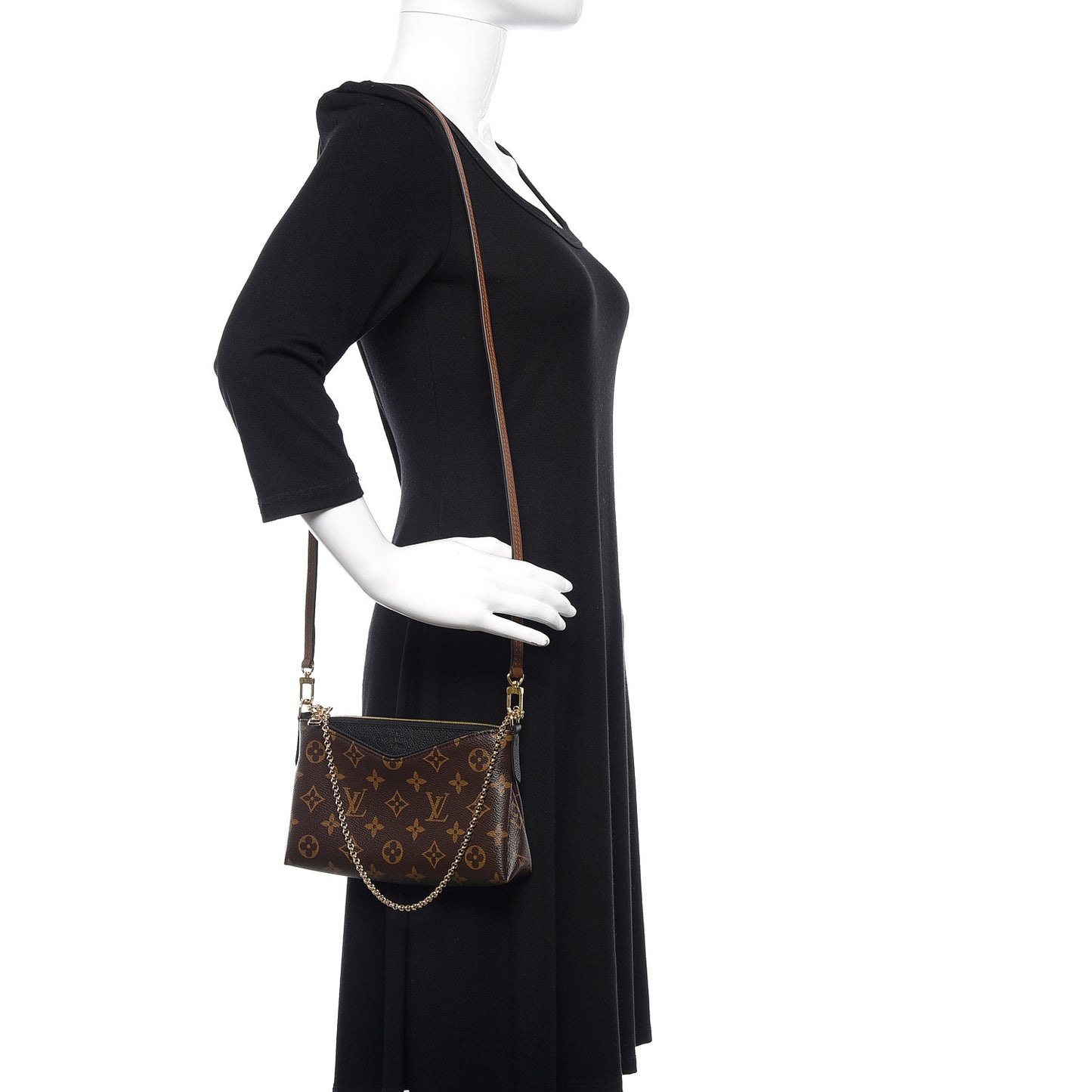 Monogram Pallas Clutch Black