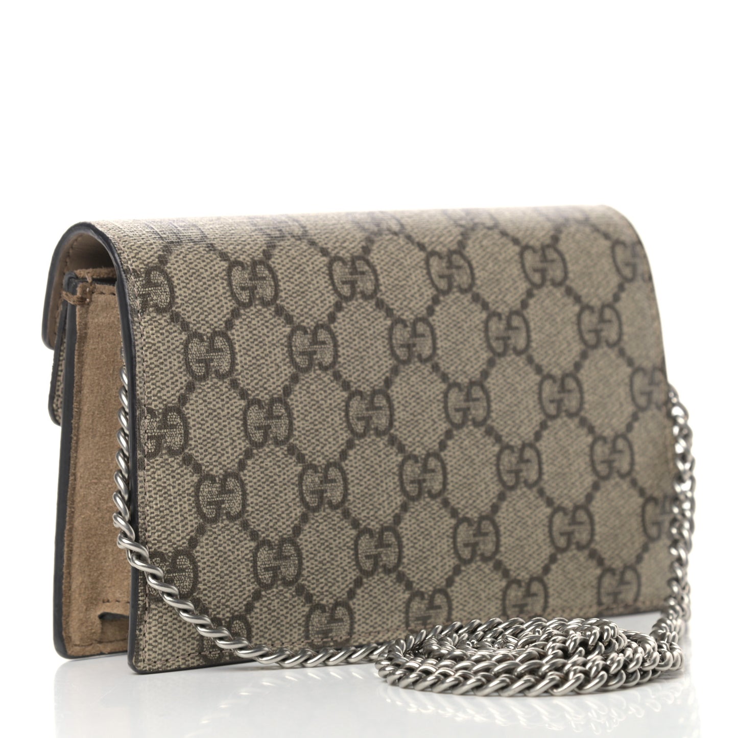 GG Supreme Monogram Super Mini Dionysus Shoulder Bag Taupe