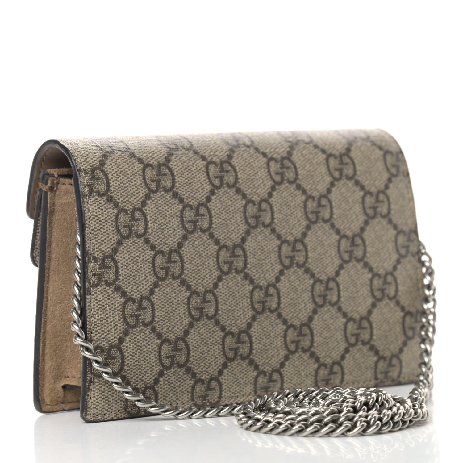 Gucci GG Supreme Monogram Super Mini Dionysus Shoulder Bag Taupe 3 of 7