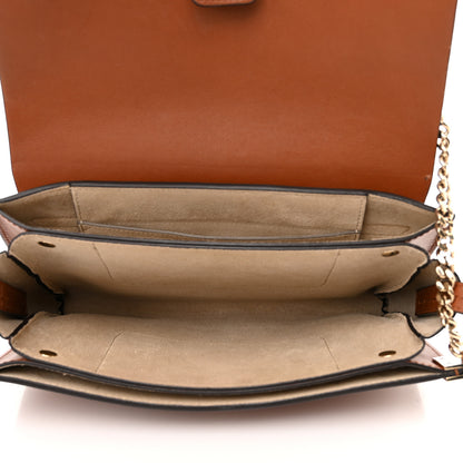 Chloe Suede Calfskin Small Faye Shoulder Bag Tobacco 5 of 11