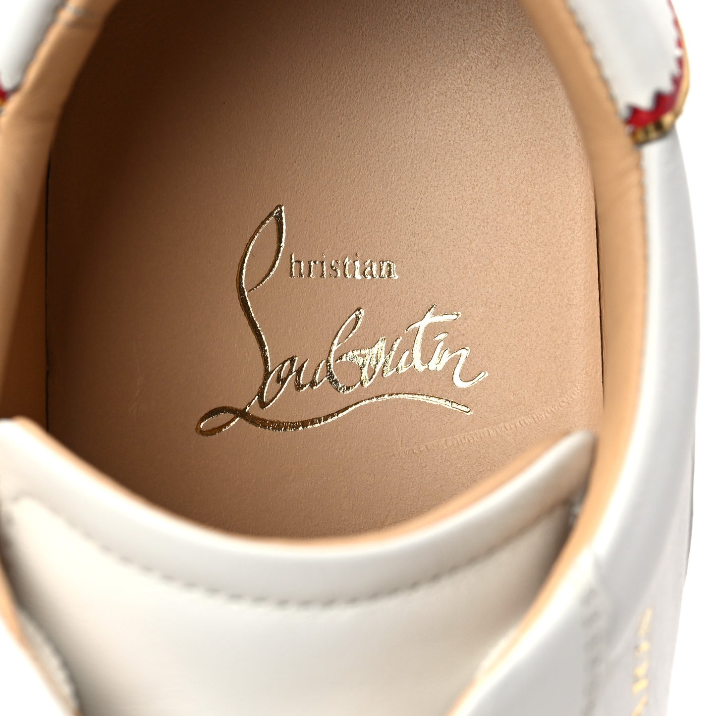 Calfskin Neoprene Womens Loubishark Sneakers 39 White