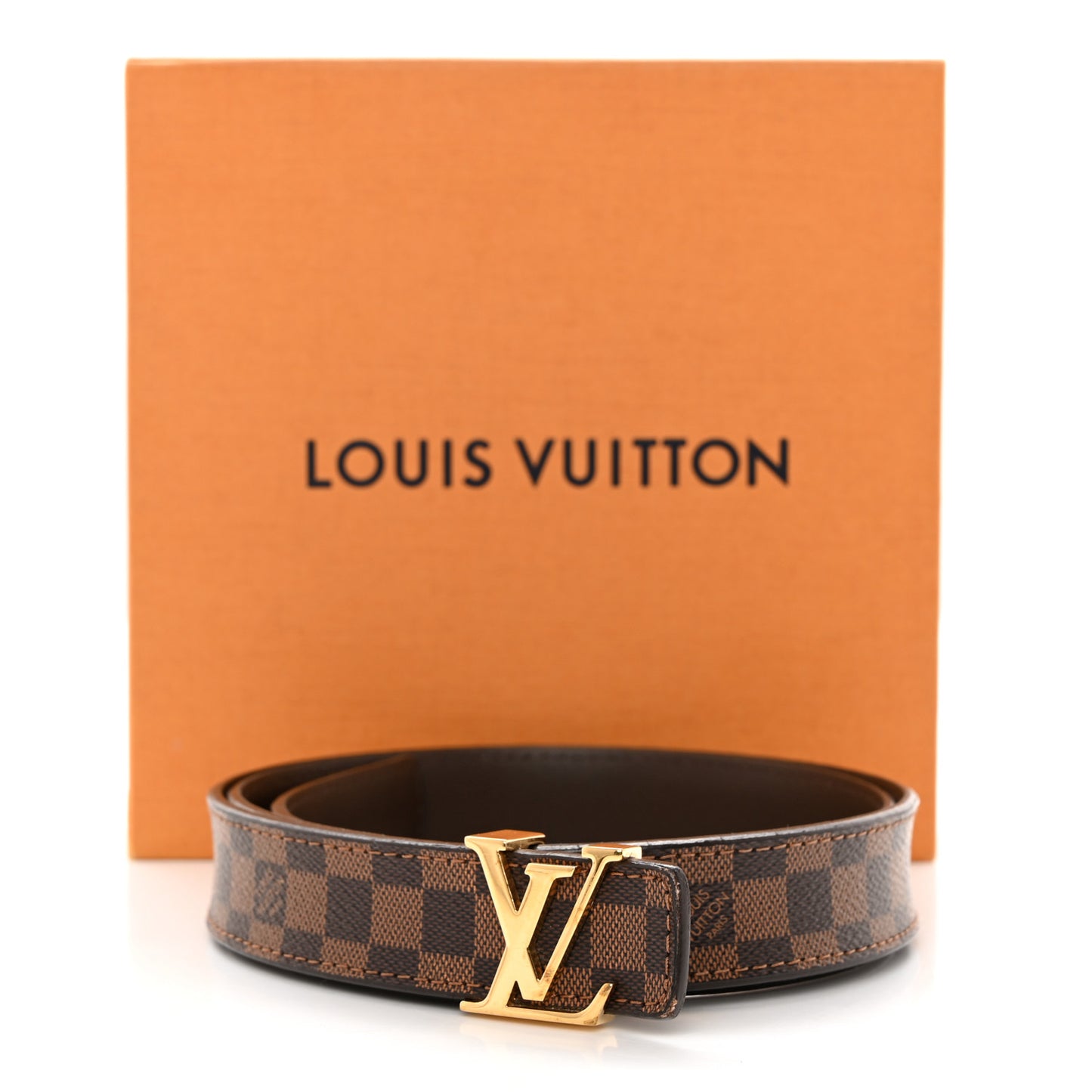 Mini Damier Ebene 25mm LV Initiales Belt 80/32