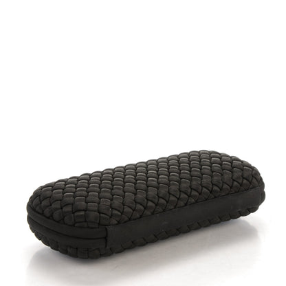 Bottega Veneta Silk Faille Intrecciato Knot Clutch Black 4 of 6
