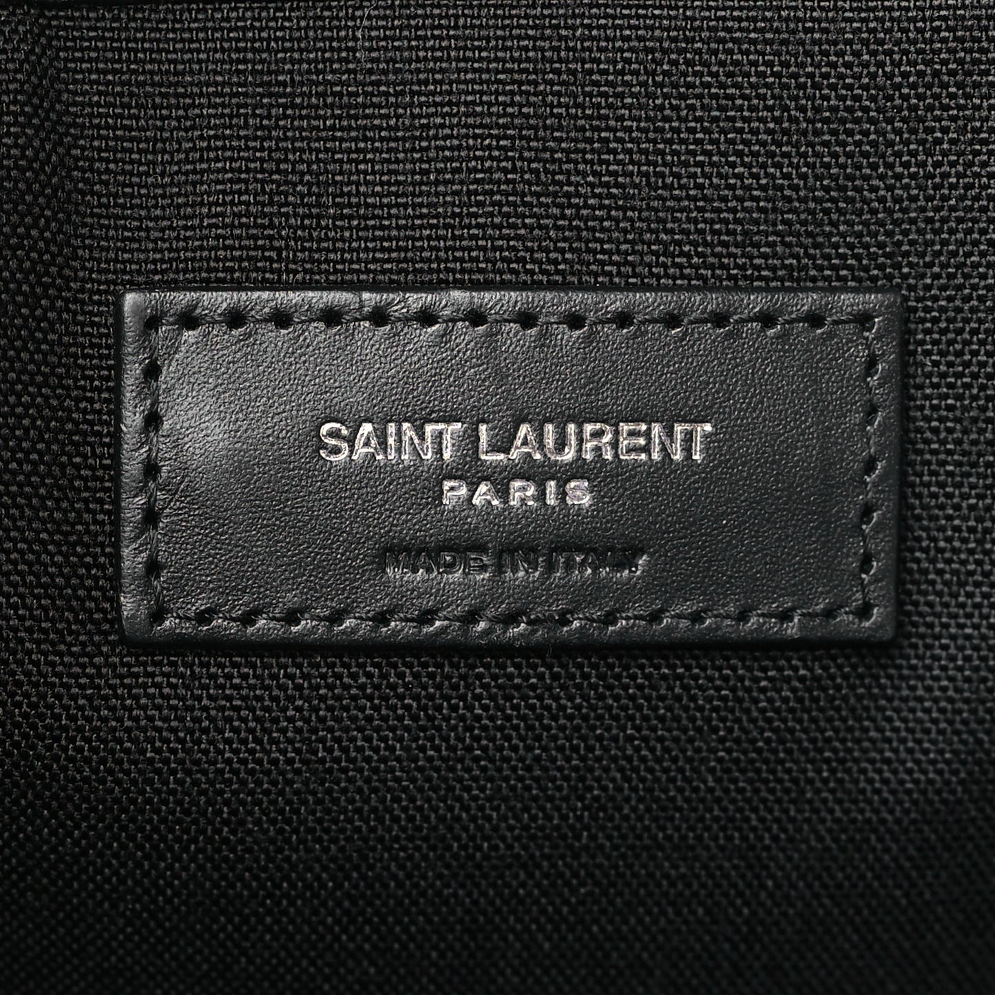 Canvas Signature Embroidered City Backpack Black