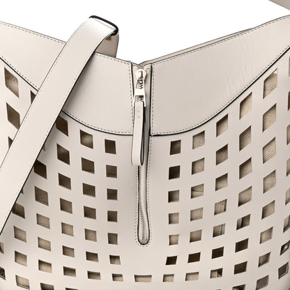 Loewe Calfskin Medium Tulip Hammock Shoulder Bag White 7 of 9