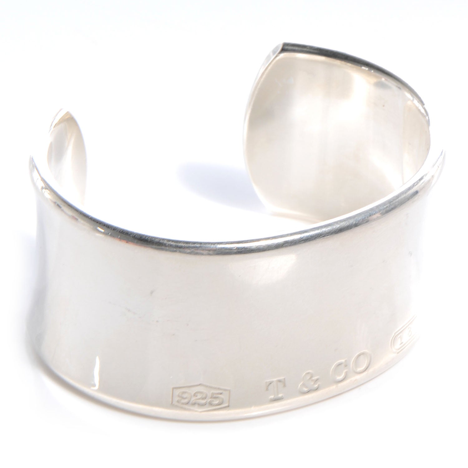 Tiffany Sterling Silver Wide 1837 Cuff Bracelet 5 of 5