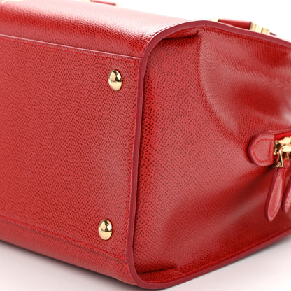 Salvatore Ferragamo Hammered Calfskin Today Satchel Lipstick 10 of 10
