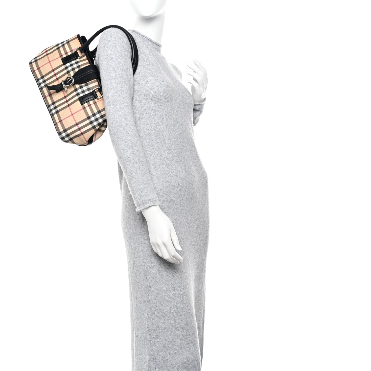 Burberry House Check Buckle Tote Black 2 of 17