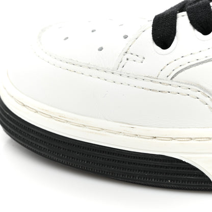 Chanel Calfskin Womens Logo Sneakers 40 White Black 11 of 12