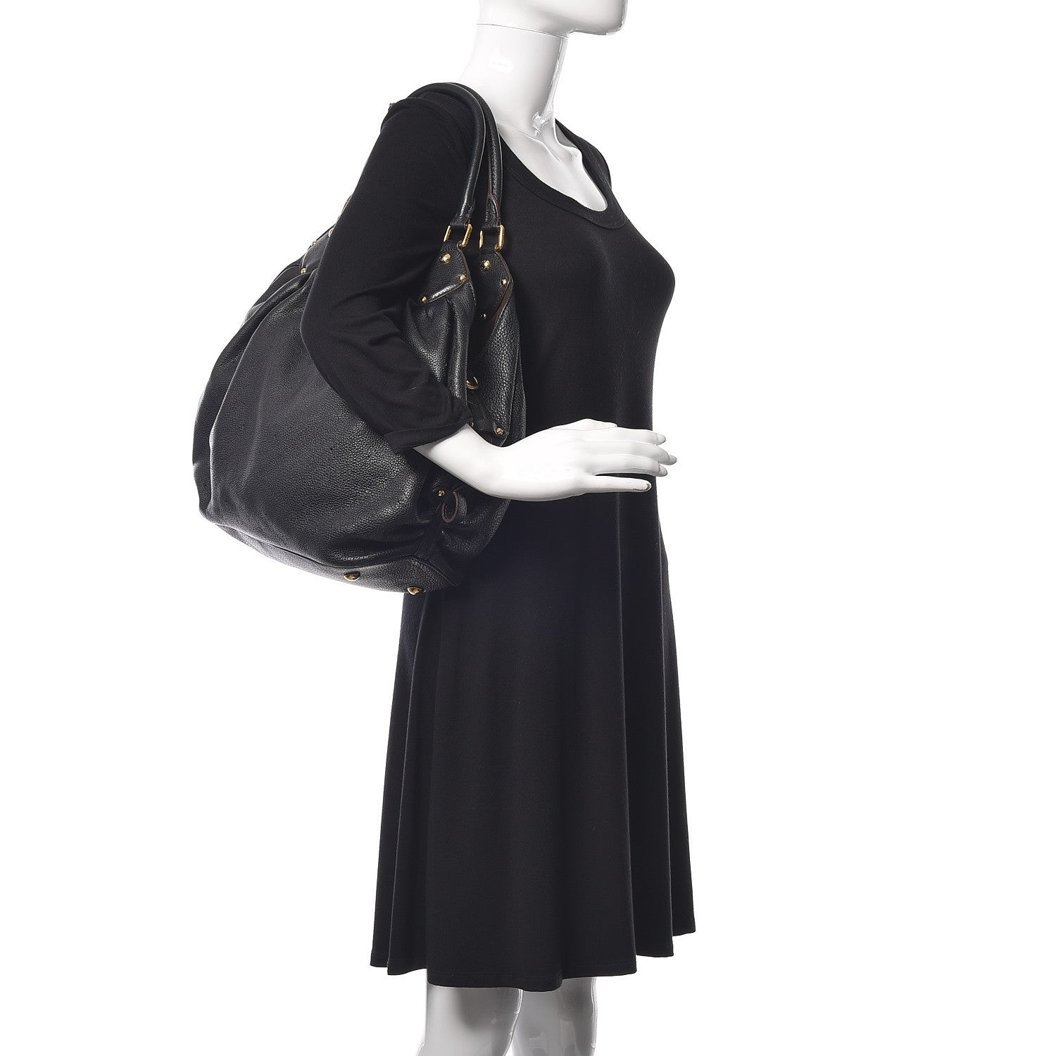 Louis Vuitton Mahina L Black 2 of 8