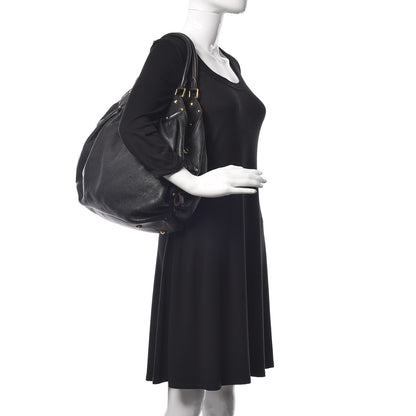 Louis Vuitton Mahina L Black 2 of 8