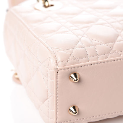 Christian Dior Lambskin Cannage Small Lucky Badges My Lady Dior Pink 14 of 25