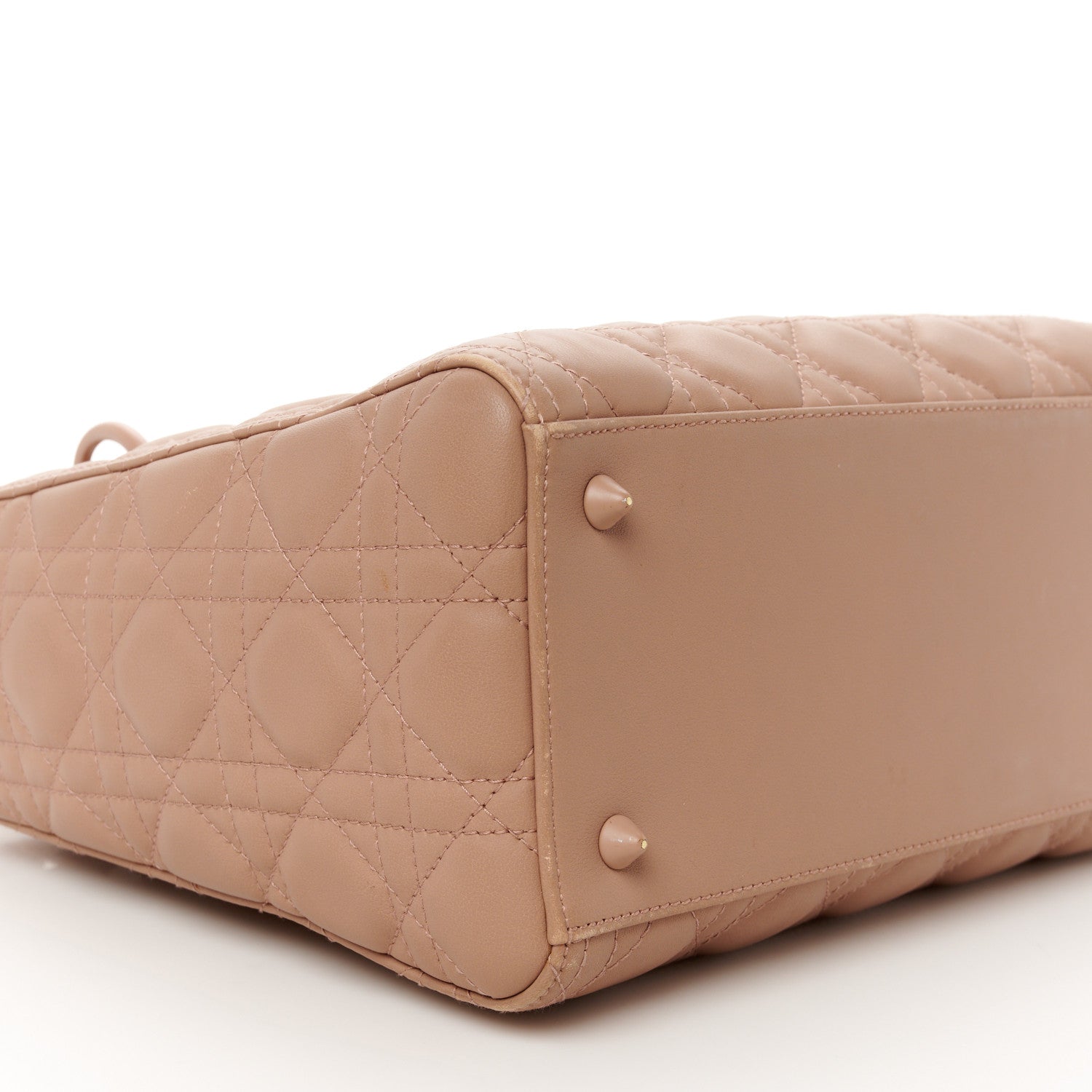 Christian Dior Ultra Matte Calfskin Cannage Medium Lady Dior Beige 9 of 16