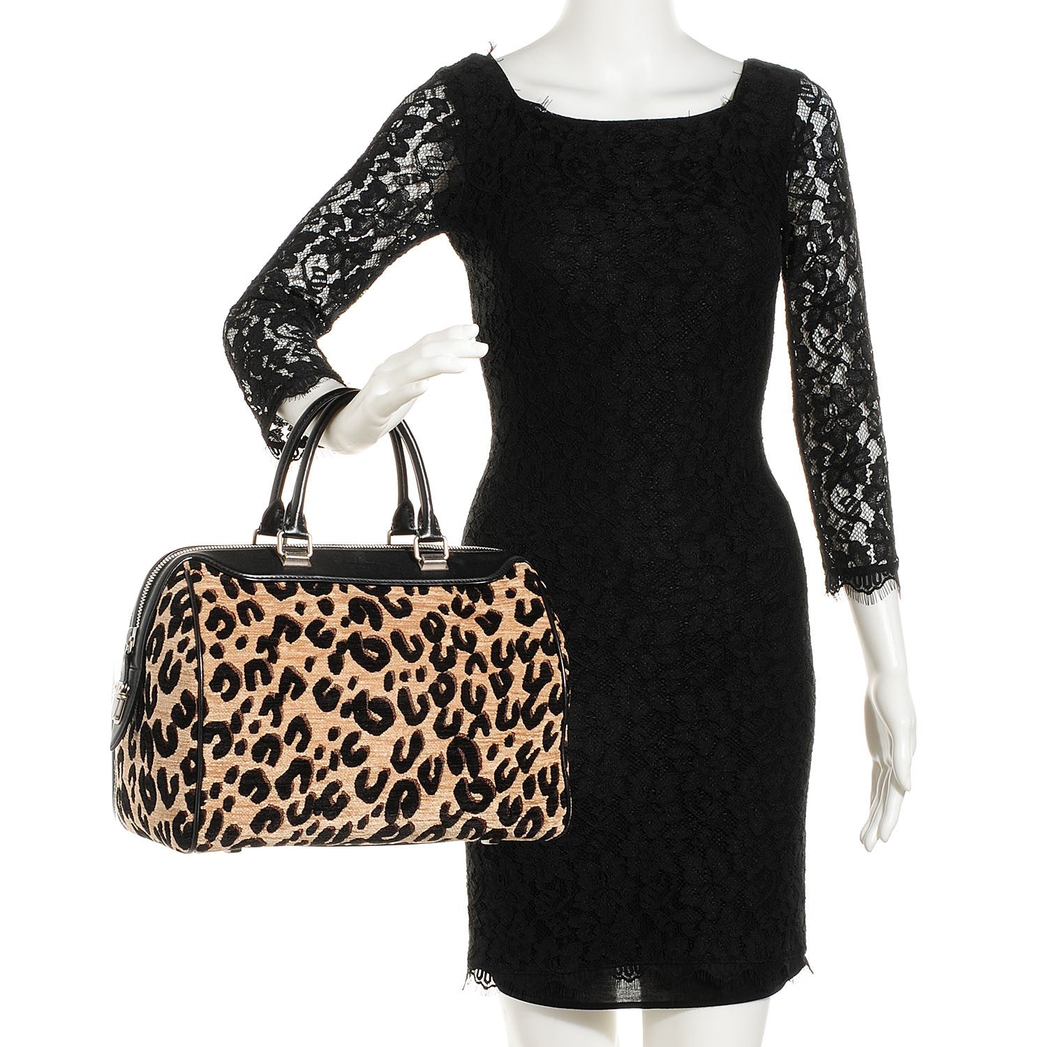 Louis Vuitton Jacquard Velvet Leopard Print Stephen Sprouse Speedy 2 of 8