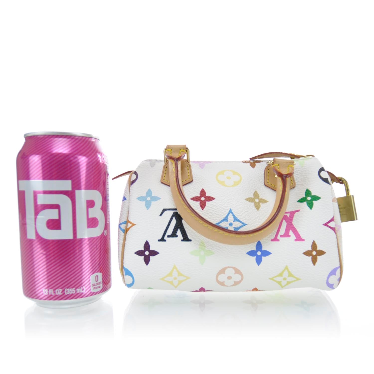 Louis Vuitton Monogram Multicolor Mini Sac HL Speedy White 2 of 9