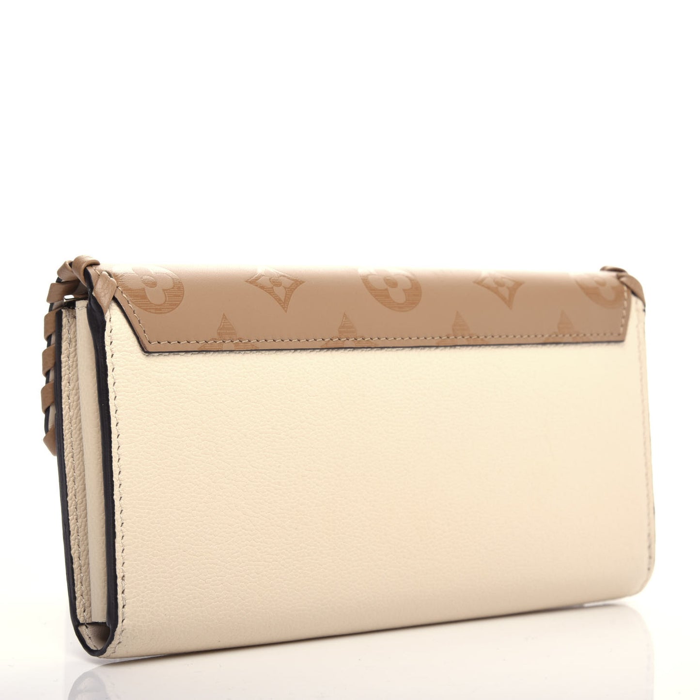 Monogram Cuir Plume Very Wallet Sesame Creme