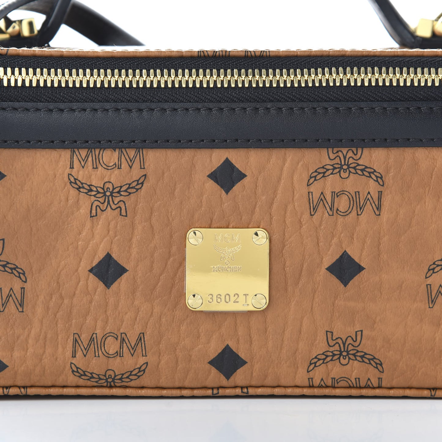 Visetos Vanity Case Cognac Black