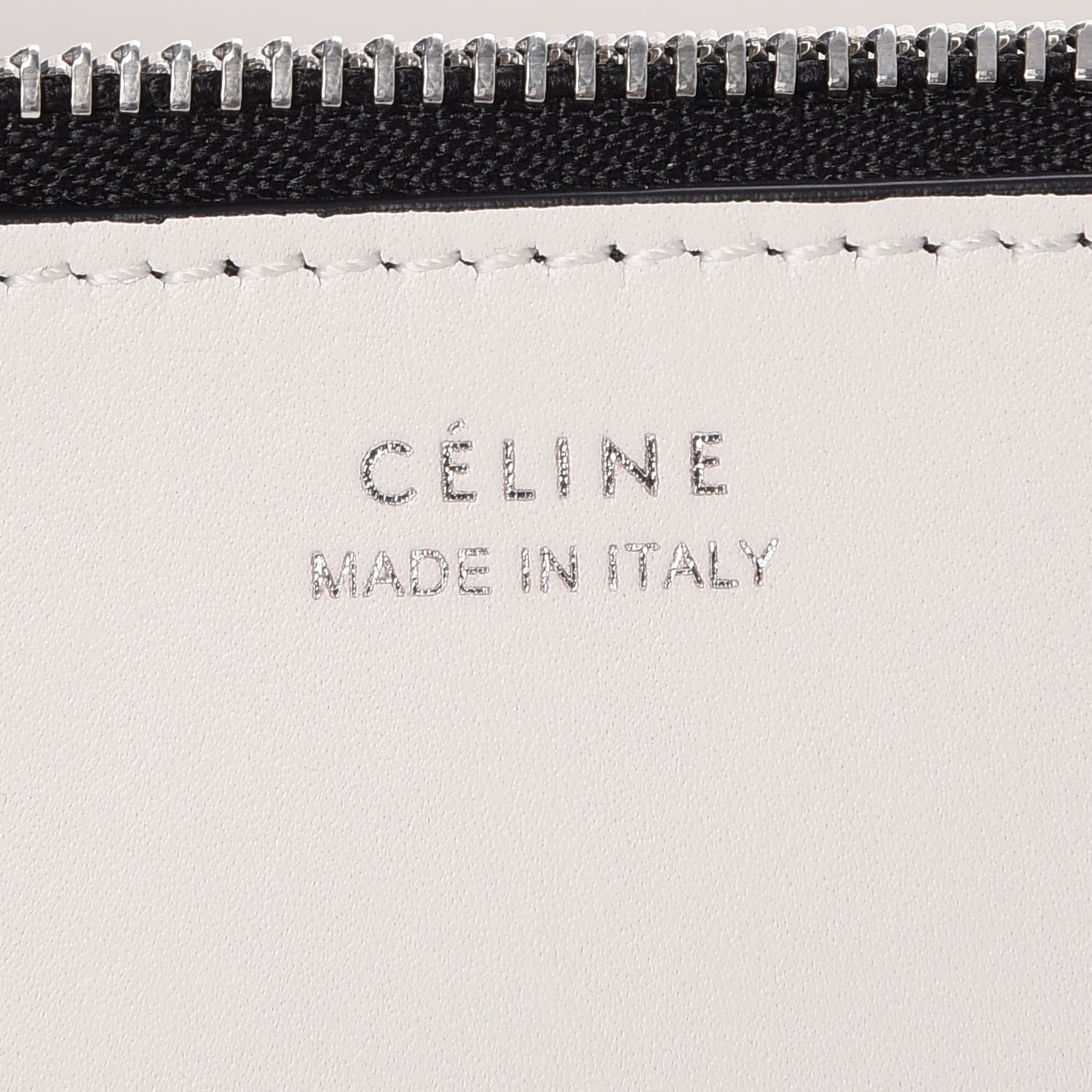Celine Shiny Smooth Calfskin Small Twisted Cabas White Black 8 of 13