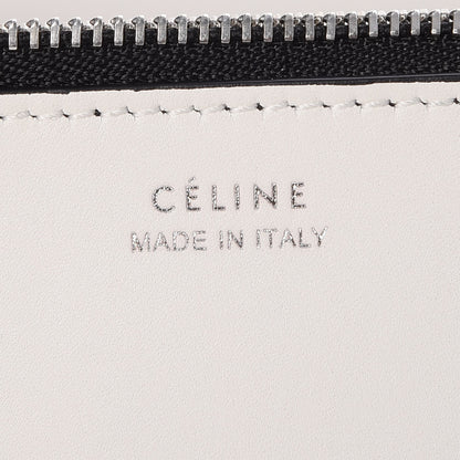 Celine Shiny Smooth Calfskin Small Twisted Cabas White Black 8 of 13