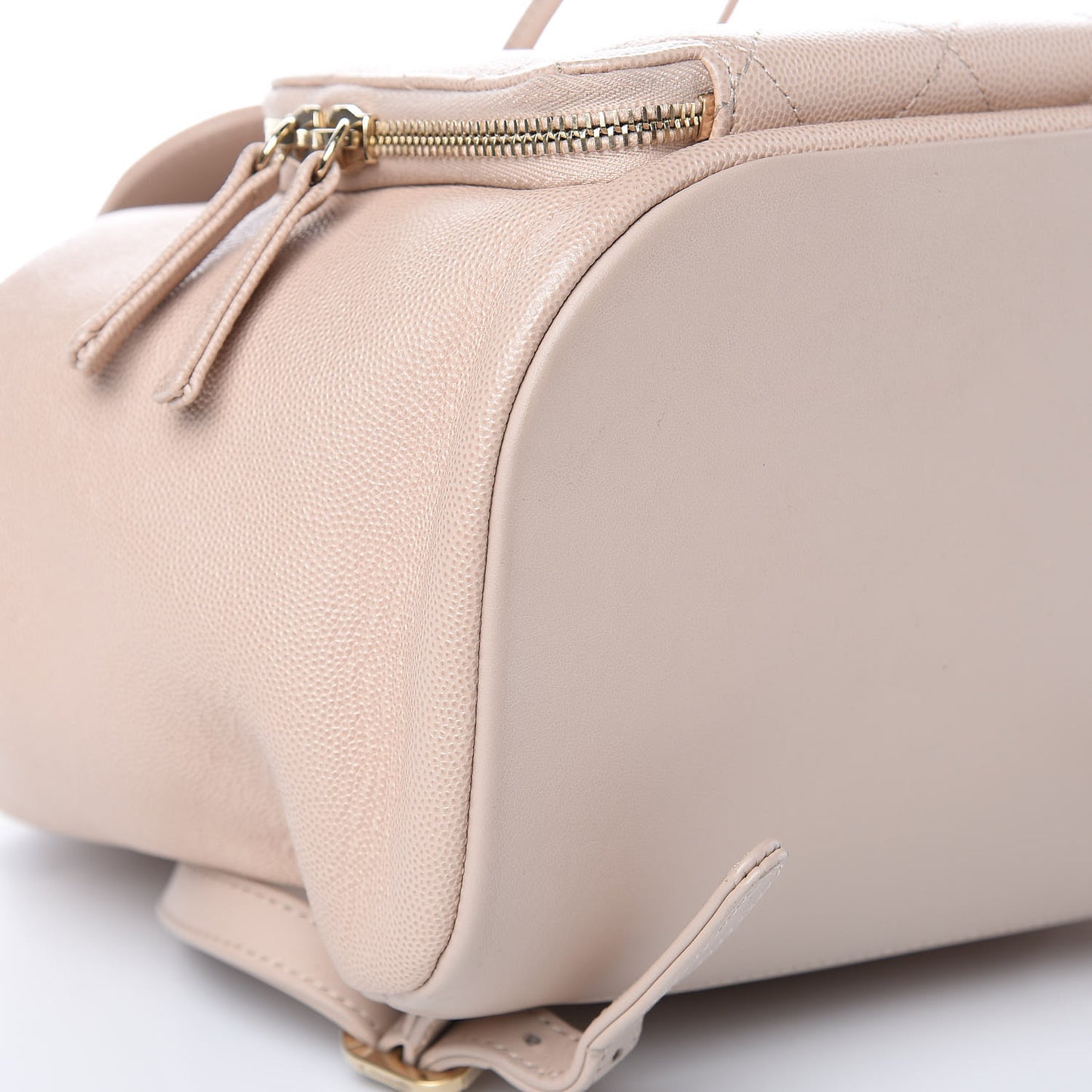 Caviar Quilted Business Affinity Backpack Beige