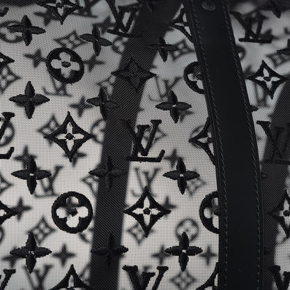 Louis Vuitton Monogram See Through Keepall Bandouliere 50 Black 11 of 13