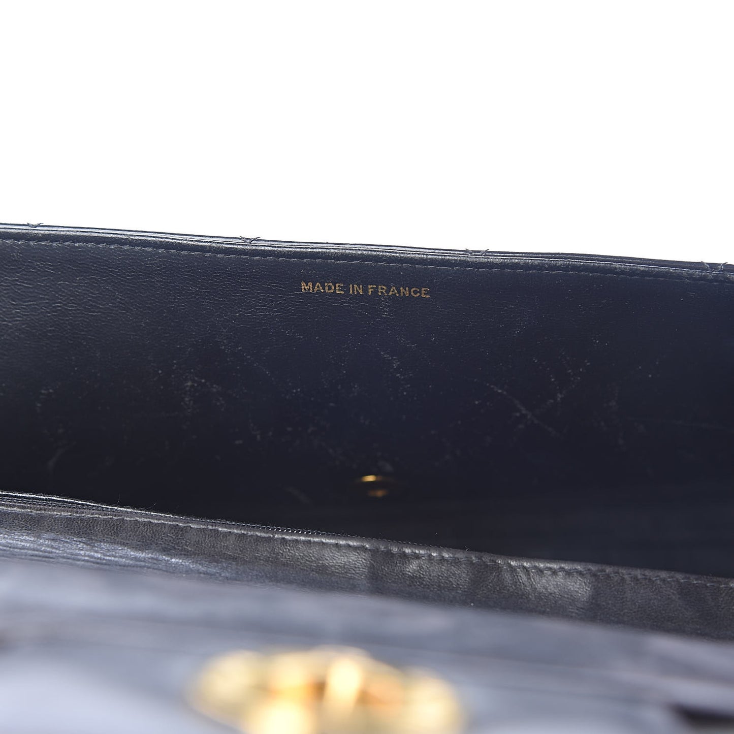 Patent Quilted Briefcase Laptop Bag Black