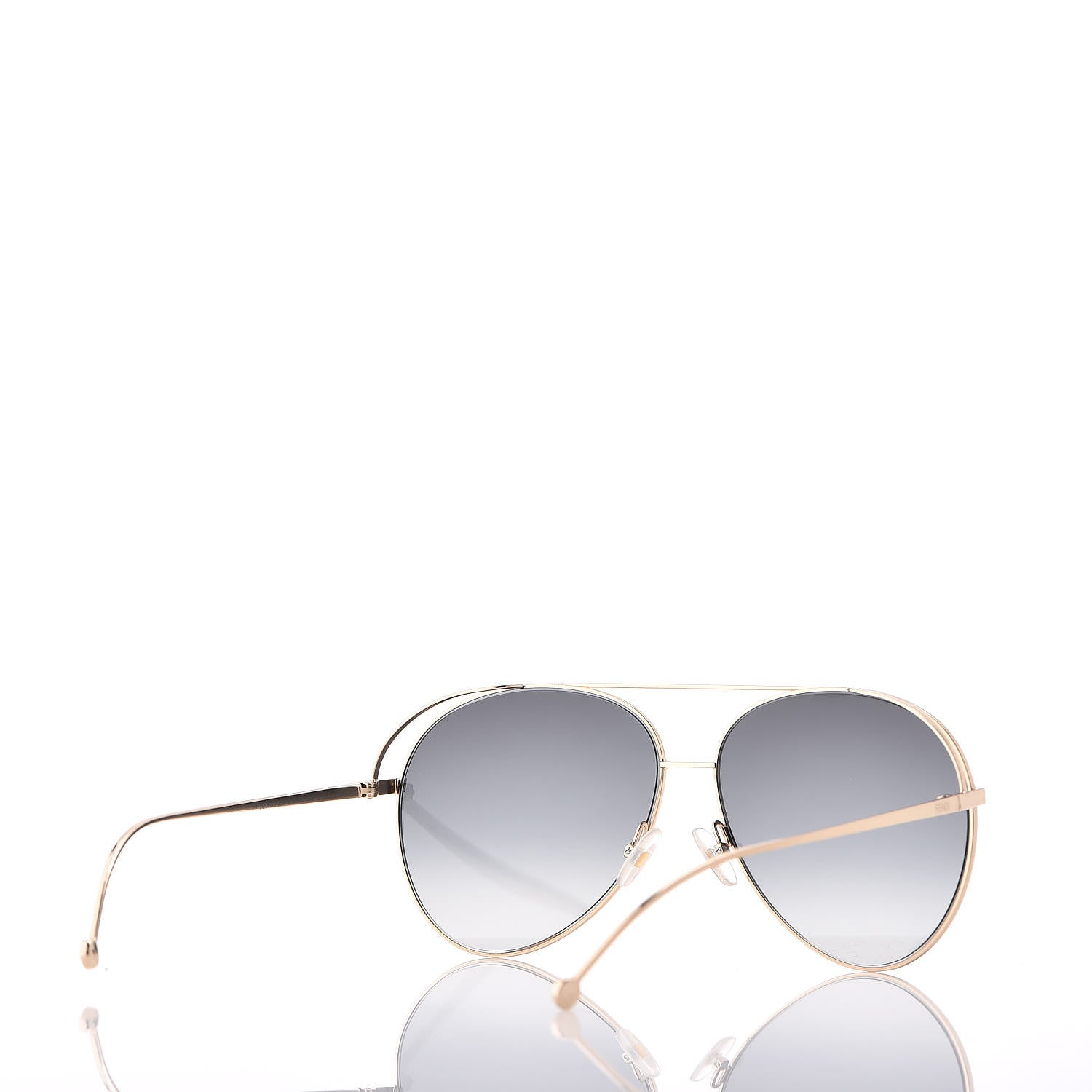 Fendi Metal Aviator Sunglasses FF0286/S Gold 4 of 8