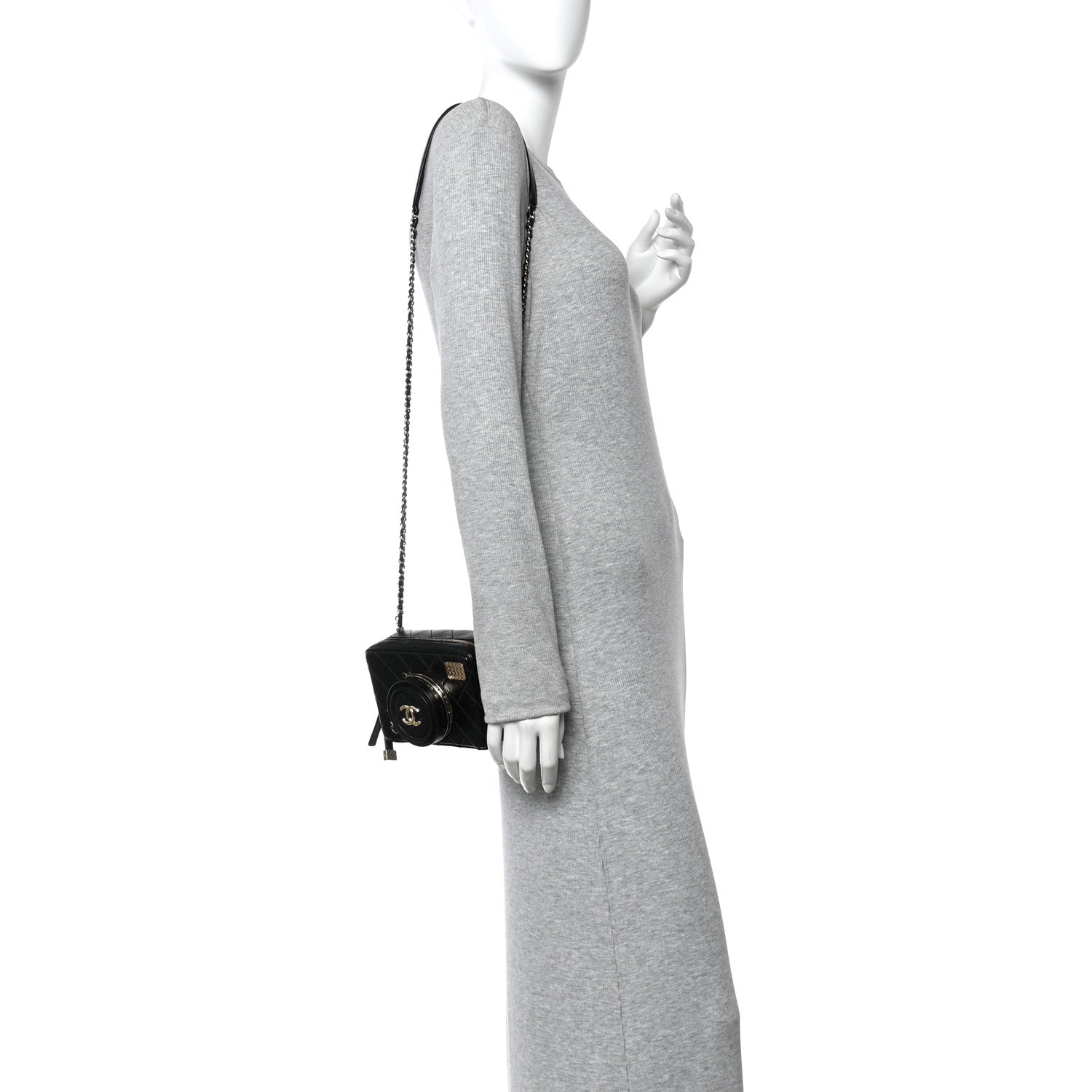 Chanel Lambskin Quilted Coco Click Bag Black 2 of 12