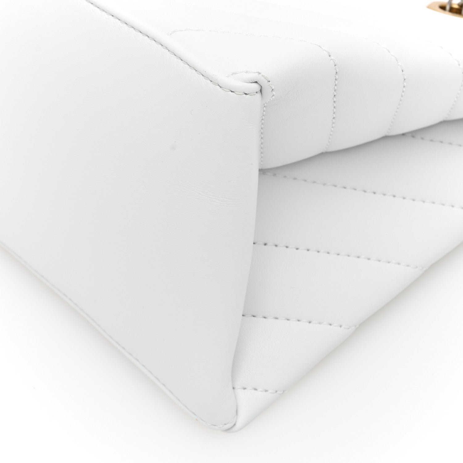 Off-White Calfskin Diagonal Quilted Jackhammer 25 Tote White 10 of 10
