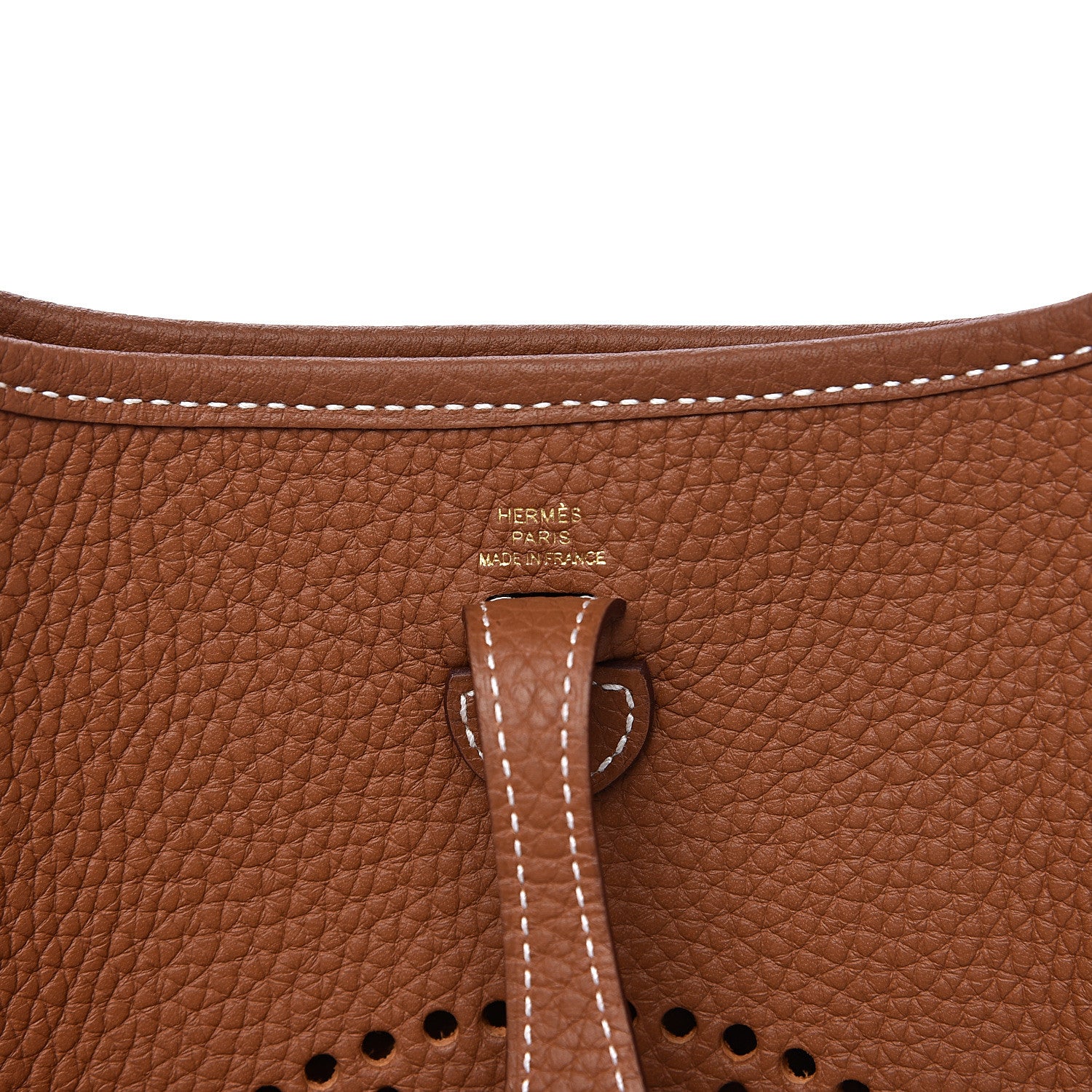 Hermes Taurillon Clemence Evelyne TPM Gold 5 of 10