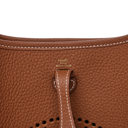 Hermes Taurillon Clemence Evelyne TPM Gold 5 of 10