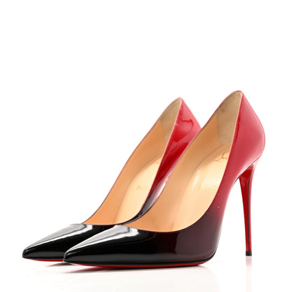 Christian Louboutin Patent Degrade So Kate 120 Pumps 41 Black Red 4 of 10