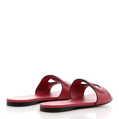 Christian Dior Calfskin D-Club Mule Sandal 37.5 Strawberry 4 of 9