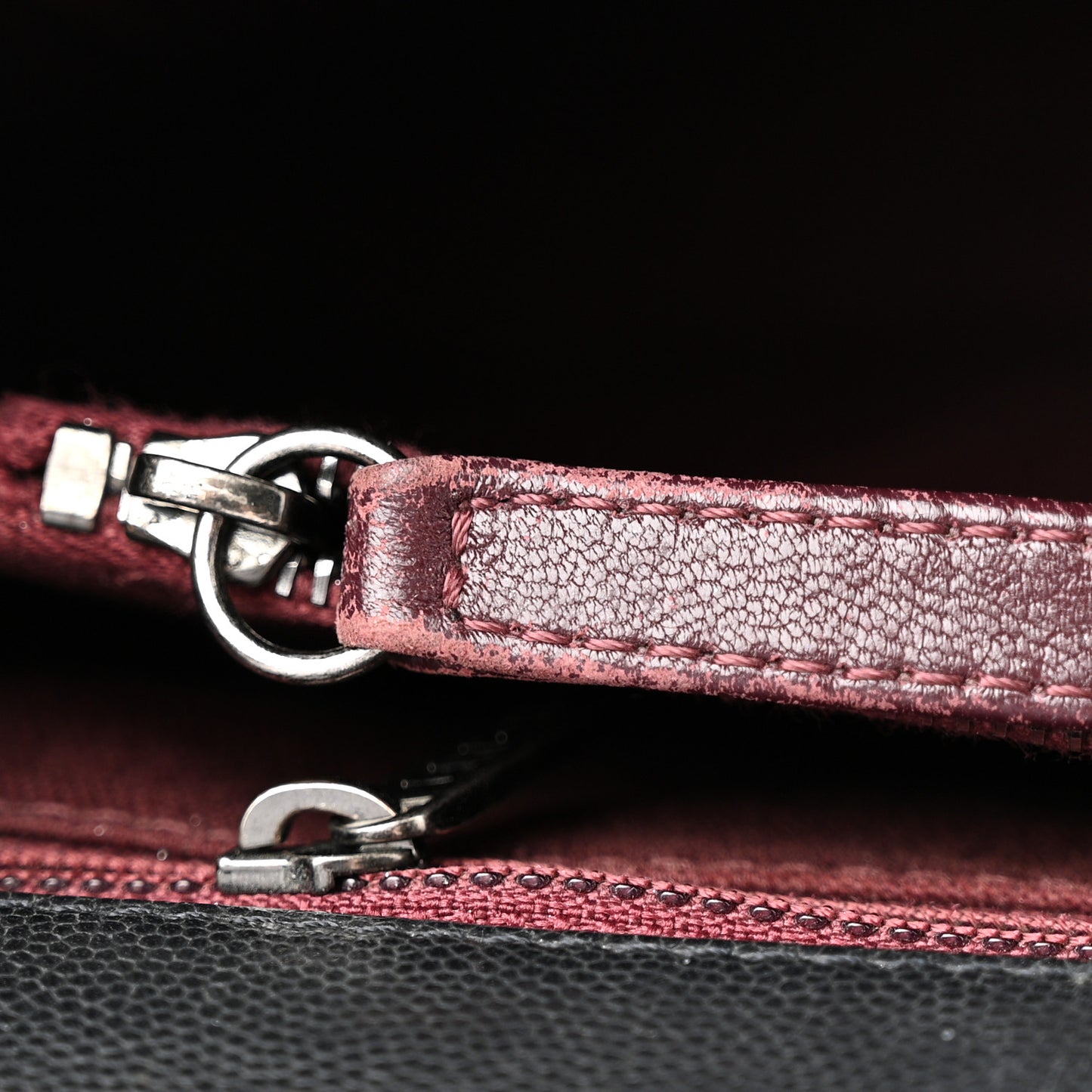 Caviar Quilted Small Coco Handle Flap Black