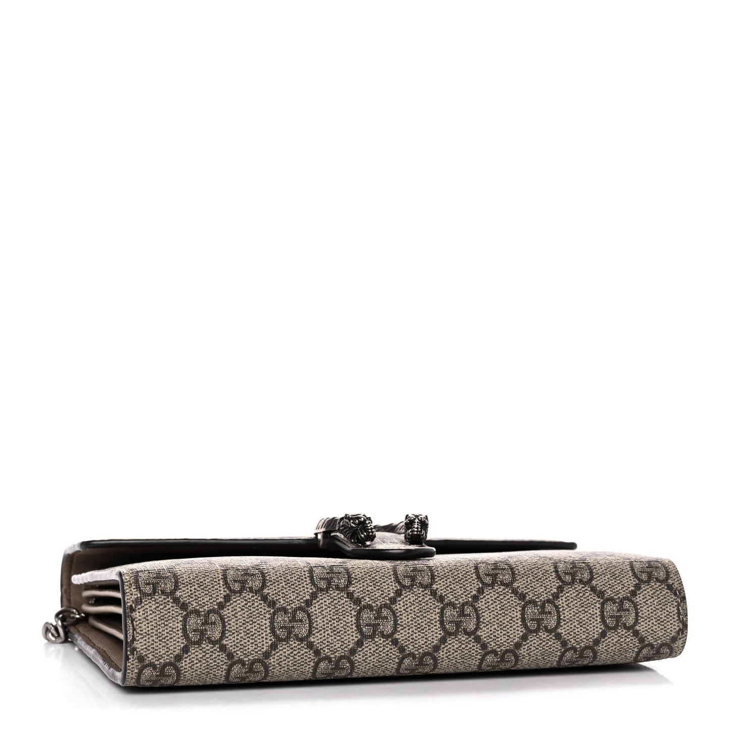 GG Supreme Monogram Mini Dionysus Chain Wallet Beige Taupe